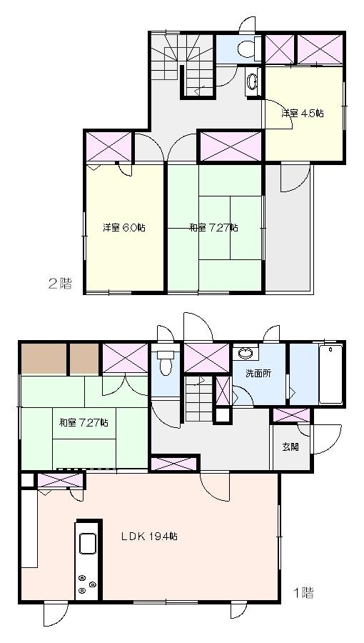 Floor plan. 33 million yen, 4LDK, Land area 200.9 sq m , Building area 118 sq m