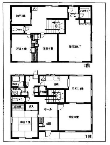 Floor plan. 13.8 million yen, 4LDK + S (storeroom), Land area 330.57 sq m , Building area 144.49 sq m