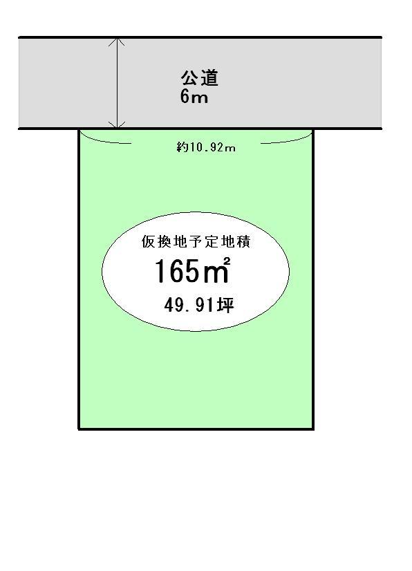 Compartment figure. Land price 8.5 million yen, Land area 165 sq m