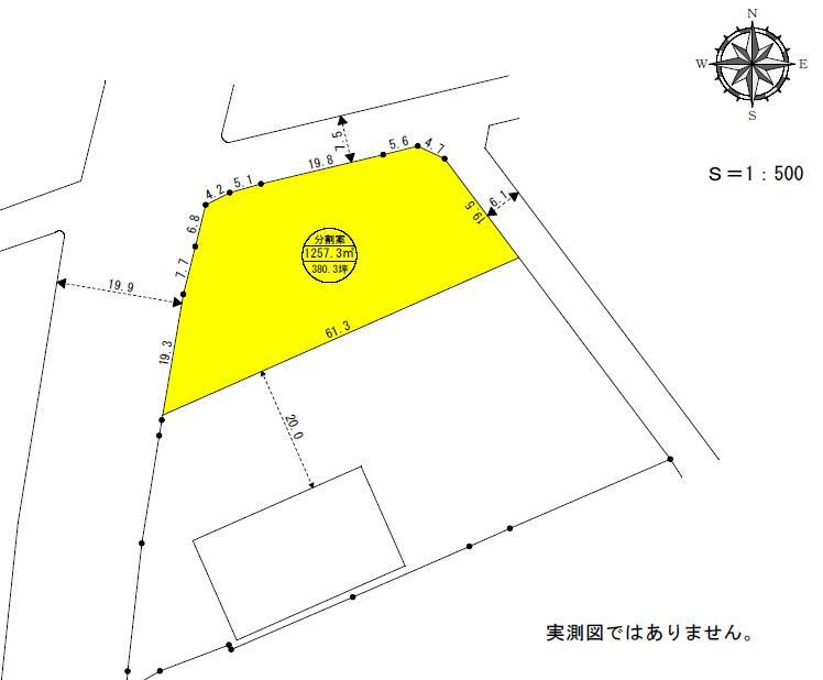 Compartment figure. Land price 45,630,000 yen, Land area 1,257.3 sq m