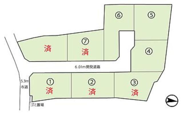 Compartment figure. Land price 27,820,000 yen, Land area 356.92 sq m