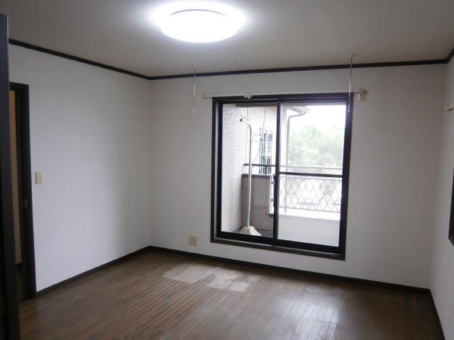 Non-living room. There are also over clothesline in the room!