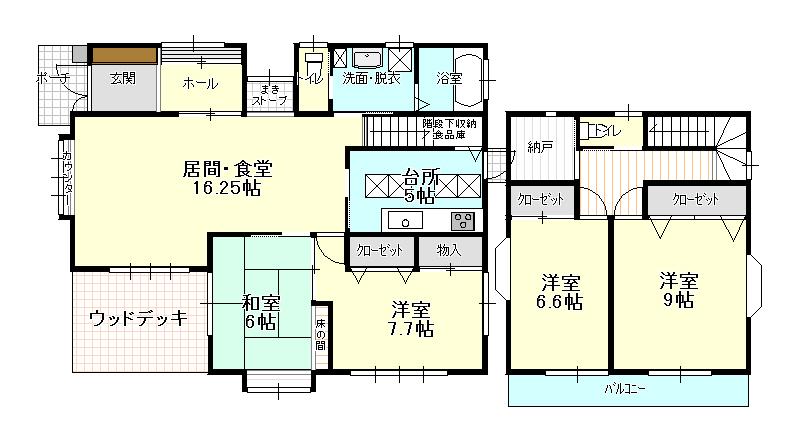 Floor plan. 31 million yen, 4LDK + S (storeroom), Land area 263.36 sq m , Building area 126.52 sq m