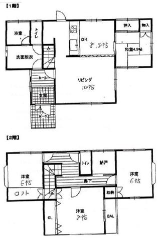 Floor plan. 13.8 million yen, 4LDK + S (storeroom), Land area 153.06 sq m , Building area 109.3 sq m