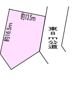 Compartment figure. Land price 4.8 million yen, Land area 261.22 sq m