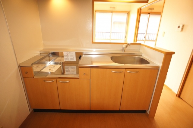 Kitchen. Counter kitchen living room overlooking