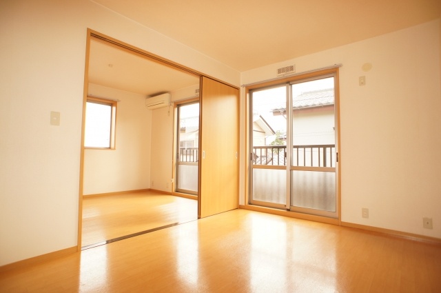 Living and room. Western-style room with a large closet