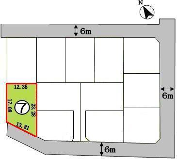 Compartment figure. Land price 17,714,000 yen, Land area 249.22 sq m