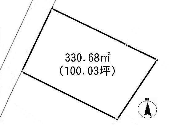 Compartment figure. Land price 5 million yen, Land area 330.68 sq m almost shaping land