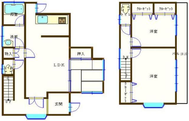 Floor plan. 9.8 million yen, 3LDK, Land area 676.22 sq m , Building area 88.96 sq m