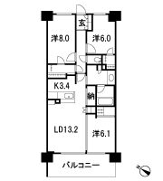 Floor: 3LDK + WIC + WTC + N, the occupied area: 85.15 sq m, Price: 30,480,000 yen, now on sale