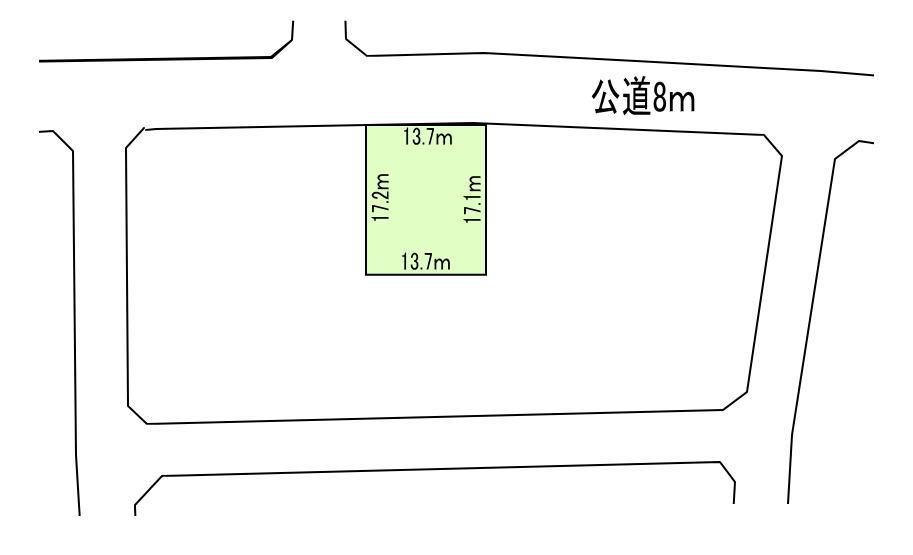 Compartment figure. Land price 19 million yen, Land area 237 sq m
