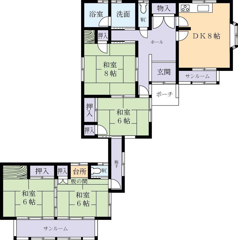 Floor plan. 11.8 million yen, 4DK, Land area 363.62 sq m , Building area 102.47 sq m