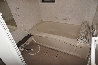 Bath. Spacious bath Hitotsubo type