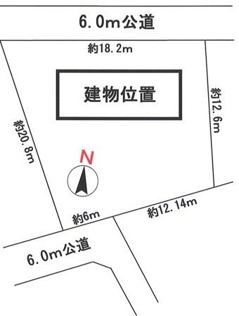 Compartment figure. Land price 36,900,000 yen, Land area 287.13 sq m