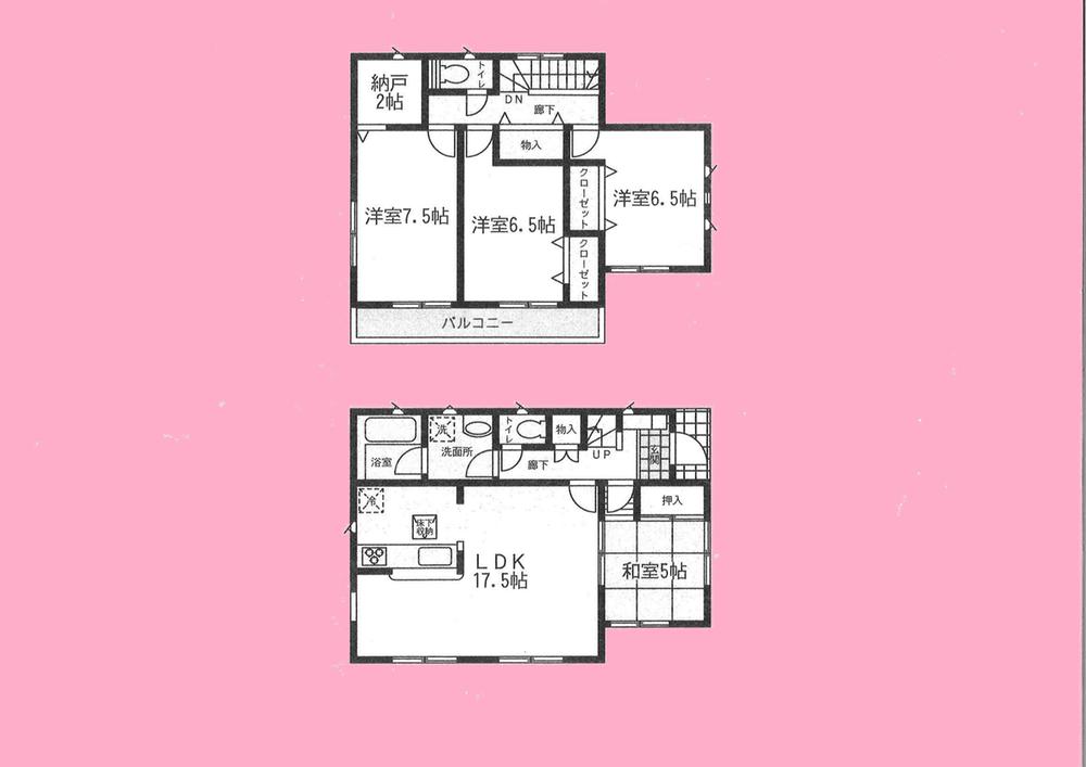 Floor plan. 31,800,000 yen, 4LDK + S (storeroom), Land area 196.07 sq m , Building area 101.65 sq m