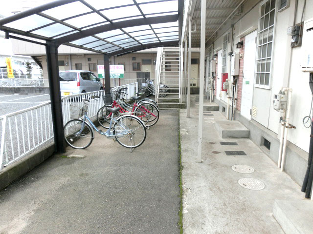 Other common areas. bicycle parking space