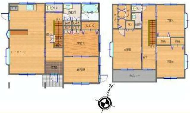 Floor plan. 19,800,000 yen, 5LDK, Land area 330.59 sq m , Building area 139.12 sq m