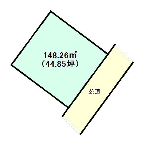 Compartment figure. Land price 4 million yen, Land area 148.26 sq m