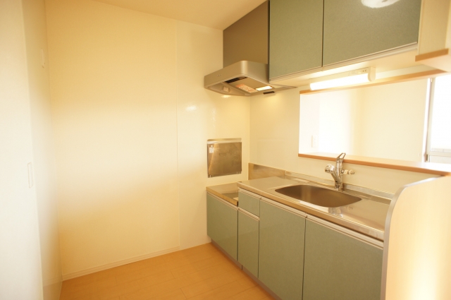 Kitchen. Counter kitchen living room overlooking