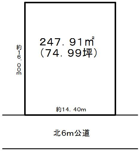Compartment figure. Land price 3 million yen, Land area 247.91 sq m
