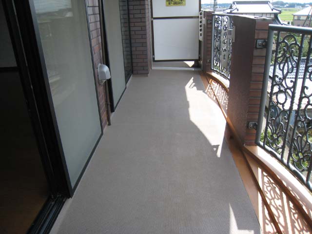 Balcony. Wide balcony