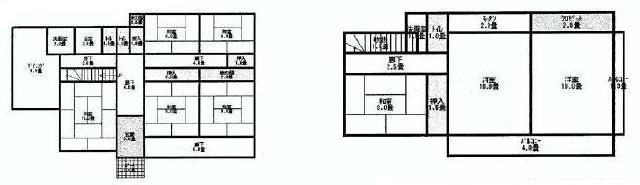 Floor plan. 29,800,000 yen, 8DK, Land area 975.2 sq m , Building area 189.61 sq m
