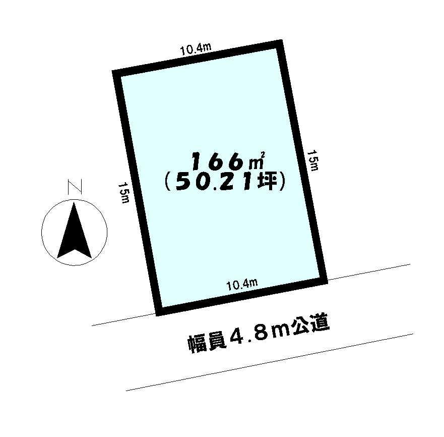 Compartment figure. Land price 600,000 yen, Land area 166 sq m compartment view