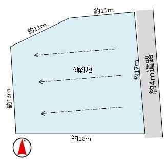 Compartment figure. Land price 5 million yen, Land area 341 sq m