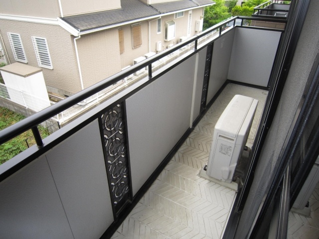 Balcony. Wide balcony