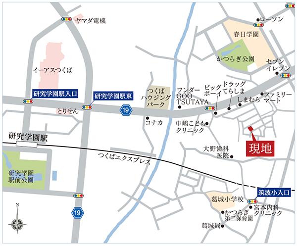 Local guide map.  ※ Near the guide map