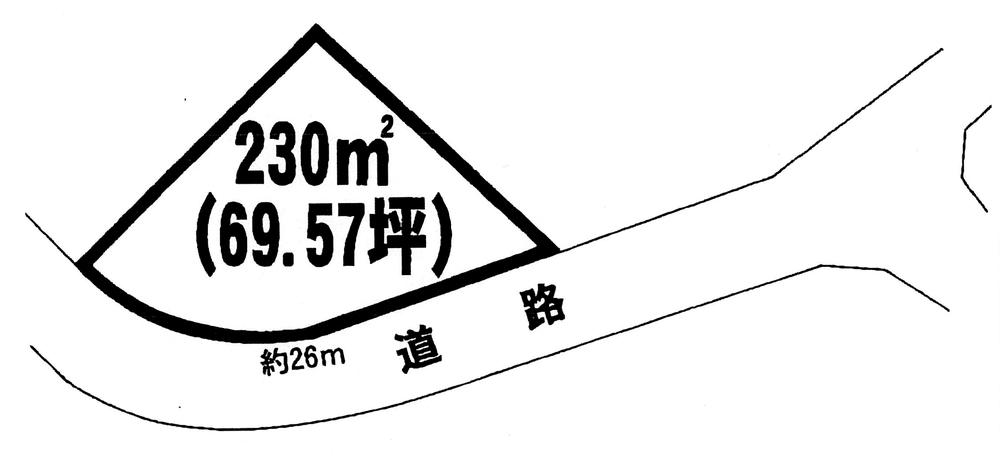 Compartment figure. Land price 7.5 million yen, Land area 230 sq m