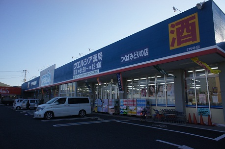 Dorakkusutoa. Uerushia TsukubaMidori shop 612m up (drugstore)