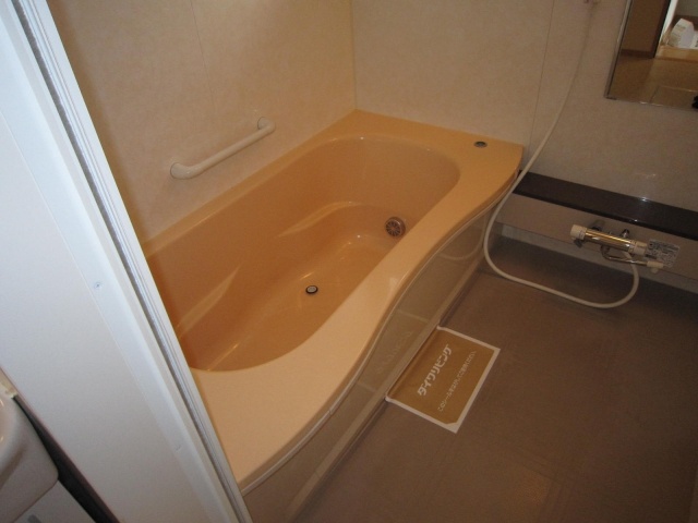 Bath. Spacious bath Hitotsubo type