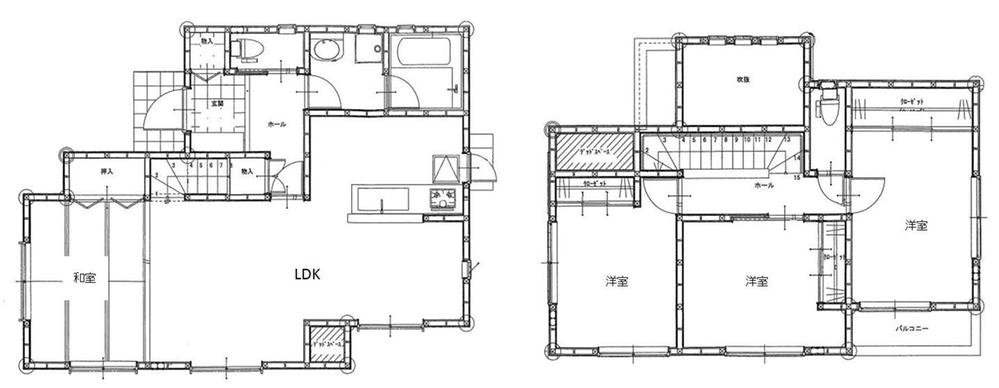 Floor plan. 20.8 million yen, 4LDK, Land area 247.29 sq m , Building area 99.36 sq m