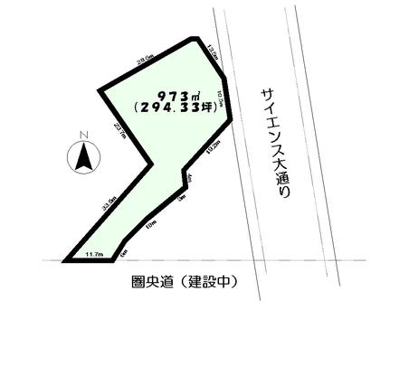 Compartment figure. Land price 13 million yen, Land area 973 sq m compartment view