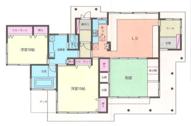 Floor plan. 50 million yen, 3LDK, Land area 4,061.31 sq m , Building area 149.79 sq m