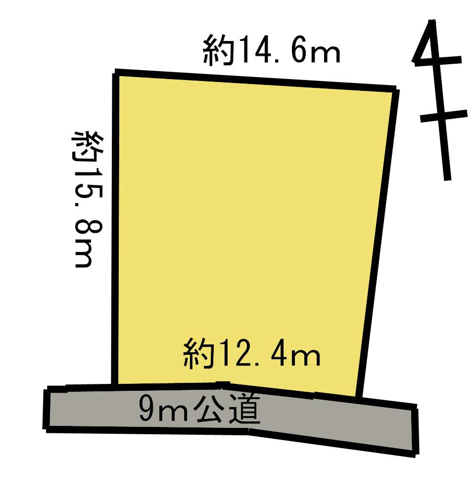 Compartment figure. Land price 9 million yen, Land area 214 sq m