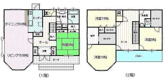 Floor plan. 22 million yen, 4LDK + S (storeroom), Land area 498 sq m , Building area 182.47 sq m