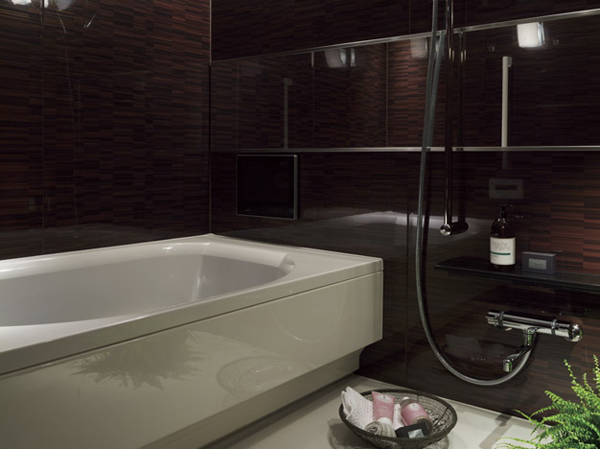 Bathing-wash room.  [Bathroom] Bathroom to be a space to enjoy the afterglow of that every day of quality time. Reflect lighting and tub one push drainage plug, etc., Facilities enhancement and quality of Relaxation will produce a comfortable time. (Ga type)