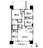 Floor: 4LDK, occupied area: 100.2 sq m