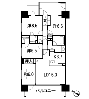 Floor: 4LDK, occupied area: 100.25 sq m