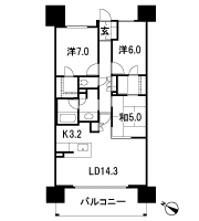 Floor: 3LDK, occupied area: 80.62 sq m