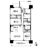 Floor: 4LDK, occupied area: 100.31 sq m