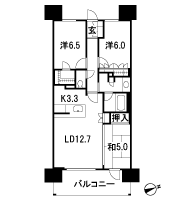 Floor: 3LDK, occupied area: 75.68 sq m