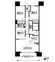 Floor: 3LDK, occupied area: 76.25 sq m
