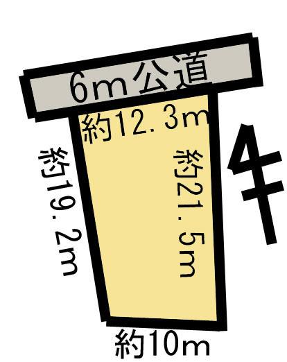 Compartment figure. Land price 10 million yen, Land area 227 sq m