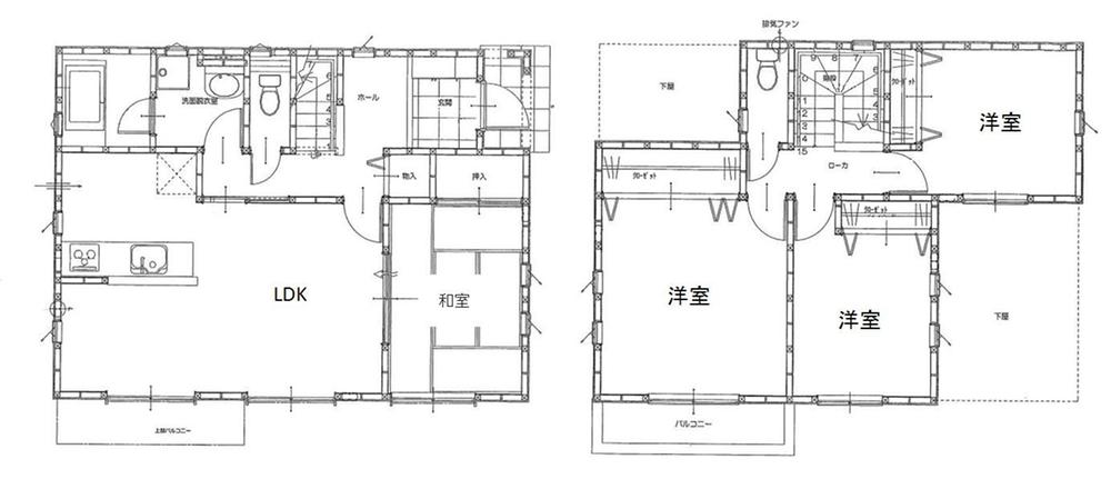 Floor plan. 20,900,000 yen, 4LDK, Land area 254.77 sq m , Building area 99.36 sq m