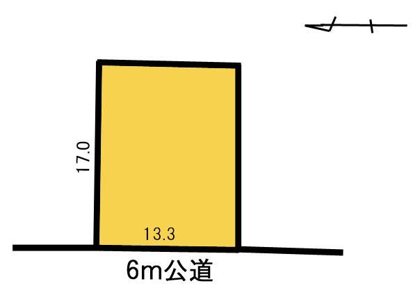 Compartment figure. Land price 10.2 million yen, Land area 226 sq m