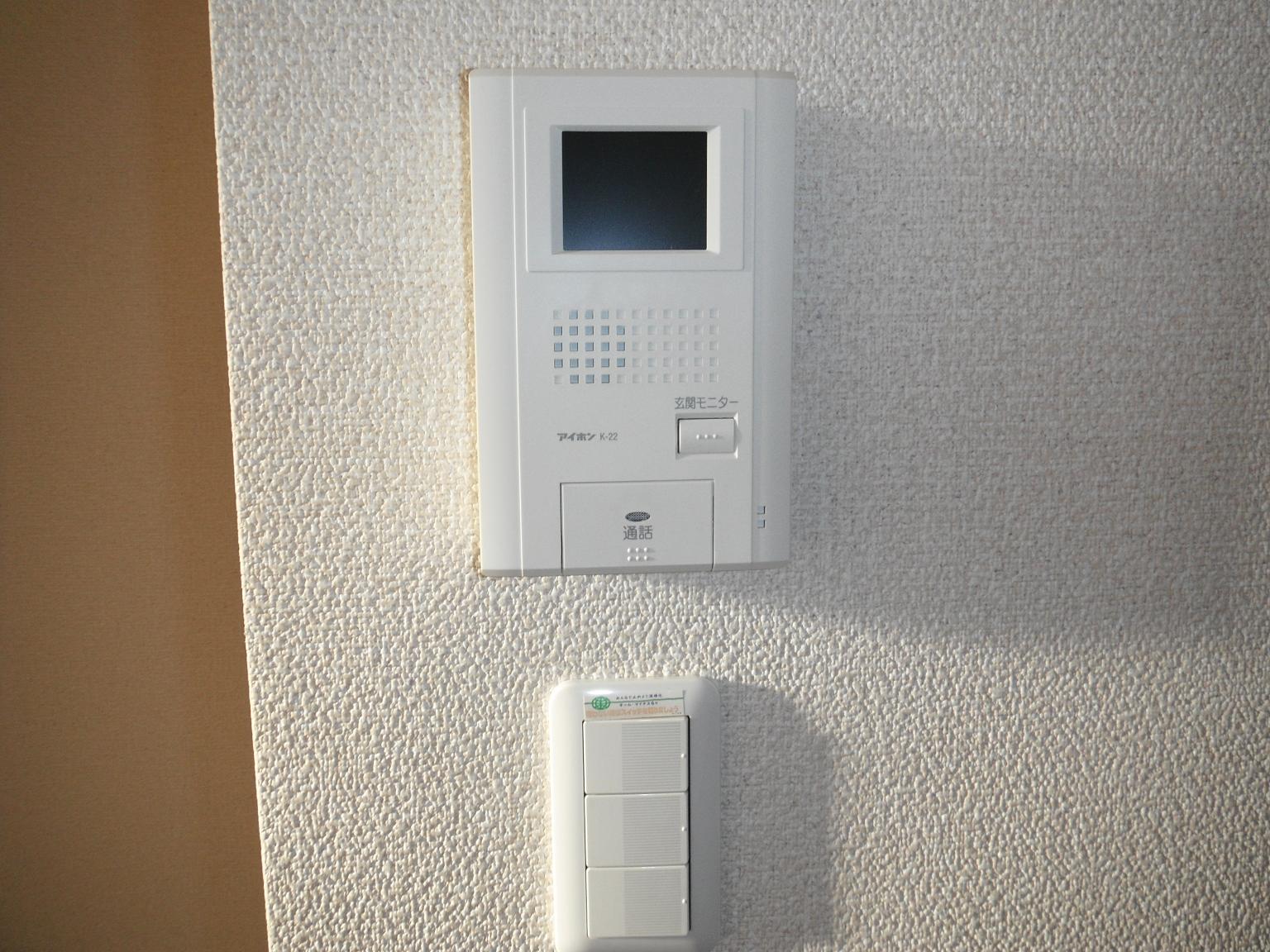Security. Color monitor with intercom